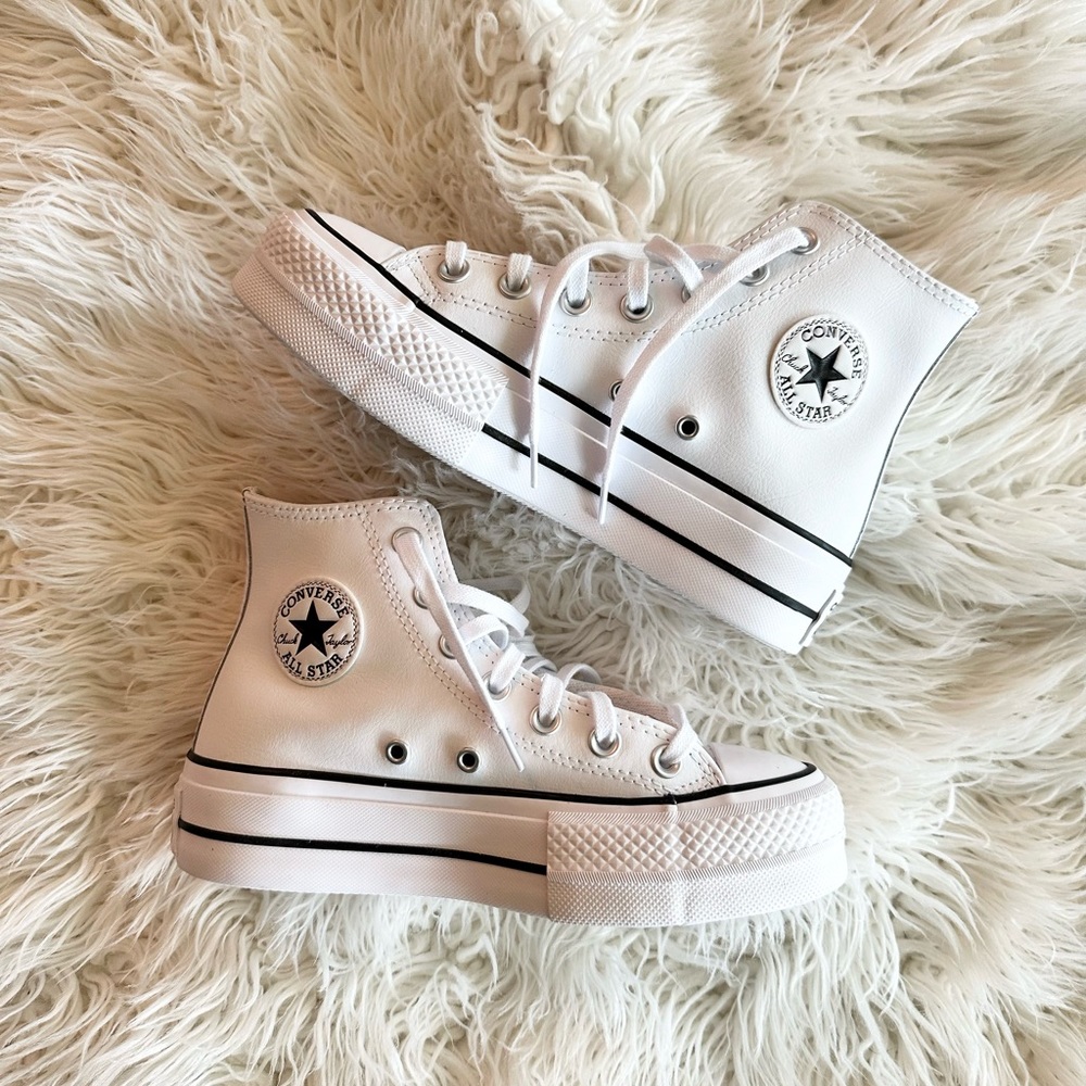 Converse All Star Leather Platform - NEVER WORN